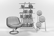 Furniture set 1109, a Furniture 3D Model by inDahouze (Thumbnail 10 of 11)