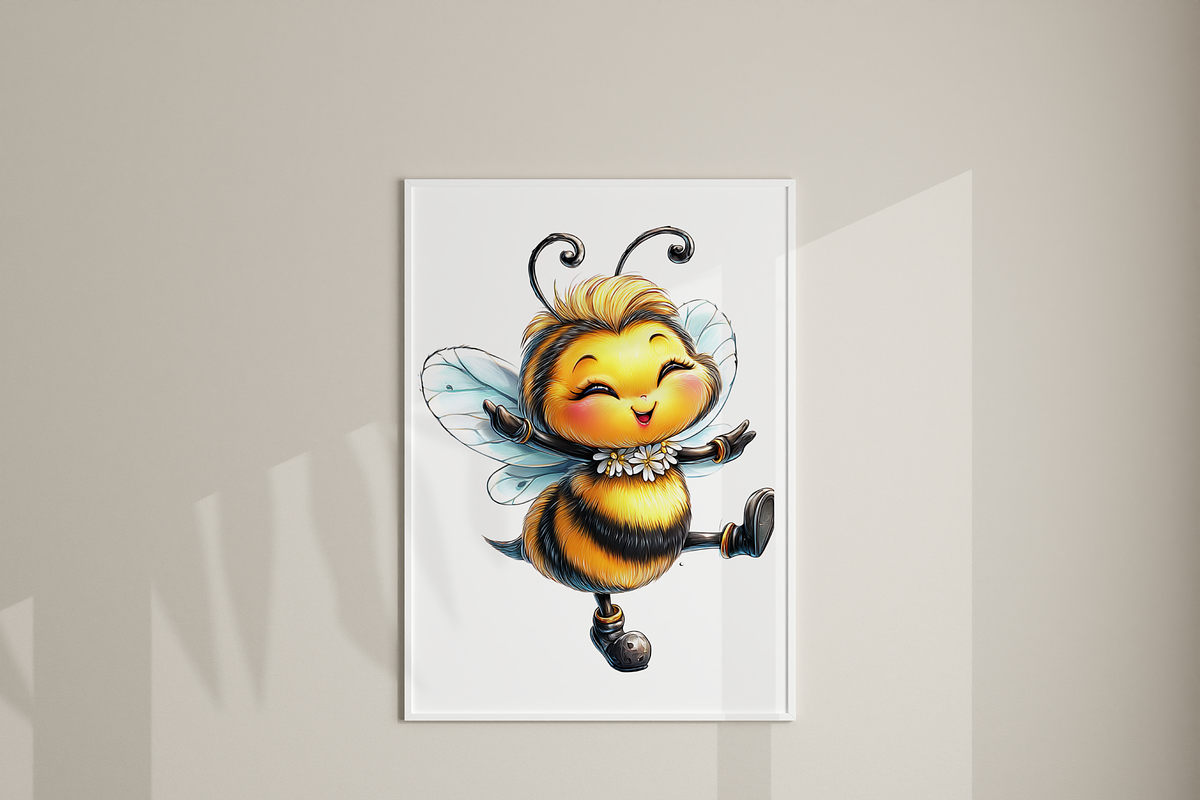 100 Cute Baby Bee PNG Cliparts, an Animal Illustration by Pati Charm Studio (Photo 8 of 9)