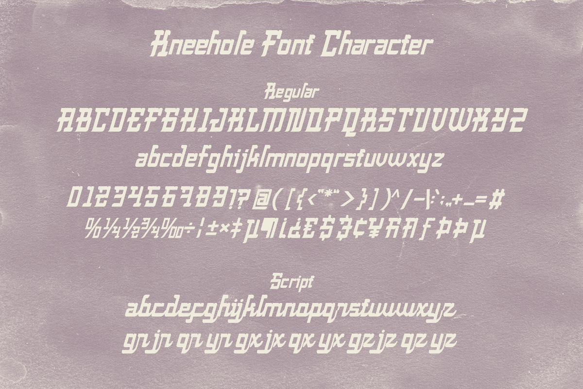 Kneehole - Old Script, a Script Font by Dharmas Studio (Photo 10 of 10)