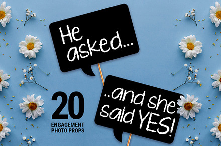 20 Engagement Photo Booth Props