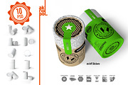 Paper tubes (big) Mock up, a Packaging Mockup by akropol (Thumbnail 7 of 10)