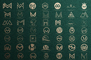 Letter M Logo Bundle MM Monogram Set, a Branding & Logo Template by Pixel Design (Thumbnail 3 of 6)