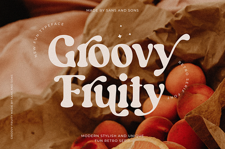 Groovy Fruity - Retro Serif, a Serif Font by Sans & Sons