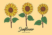 15 Set Sunflower Sunshine Clipart, an Illustration by Morspective (Thumbnail 5 of 7)