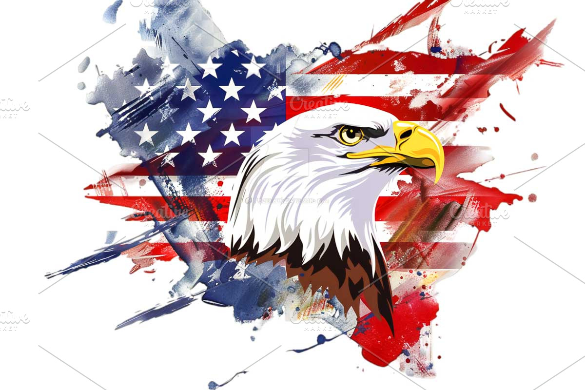 Eagle Patriotic 4th of July PNG, a Graphic by VetalStock (Photo 2 of 6)