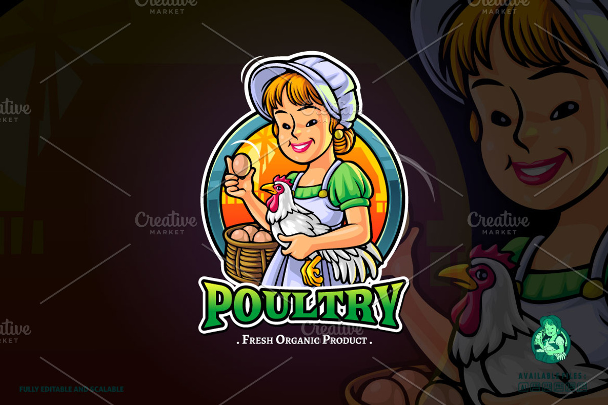 Lady Farmers logo, a Branding & Logo Template by Kongstones_std (Photo 1 of 5)