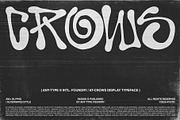 Crows: Urban Energy in Typeface Form, a Handwritten Font by Any-Type® Foundry (Thumbnail 1 of 12)