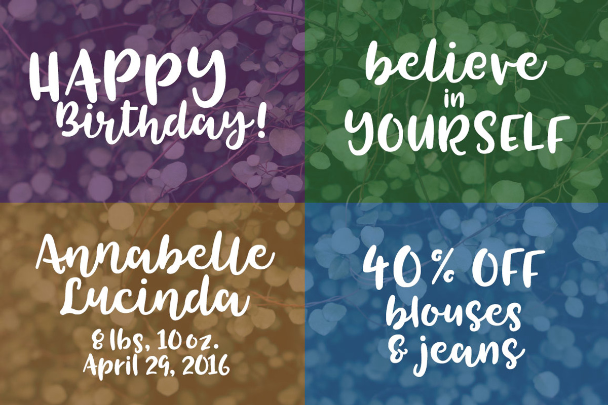 Tingler duo - two handwritten fonts preview 7