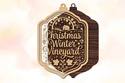 Christmas Winter Vineyard SVG, an Object Graphic by DreamPrint404 (Thumbnail 2 of 3)