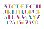 Five variations of font decoration, a Serif Font by pixelwerk (Thumbnail 5 of 6)