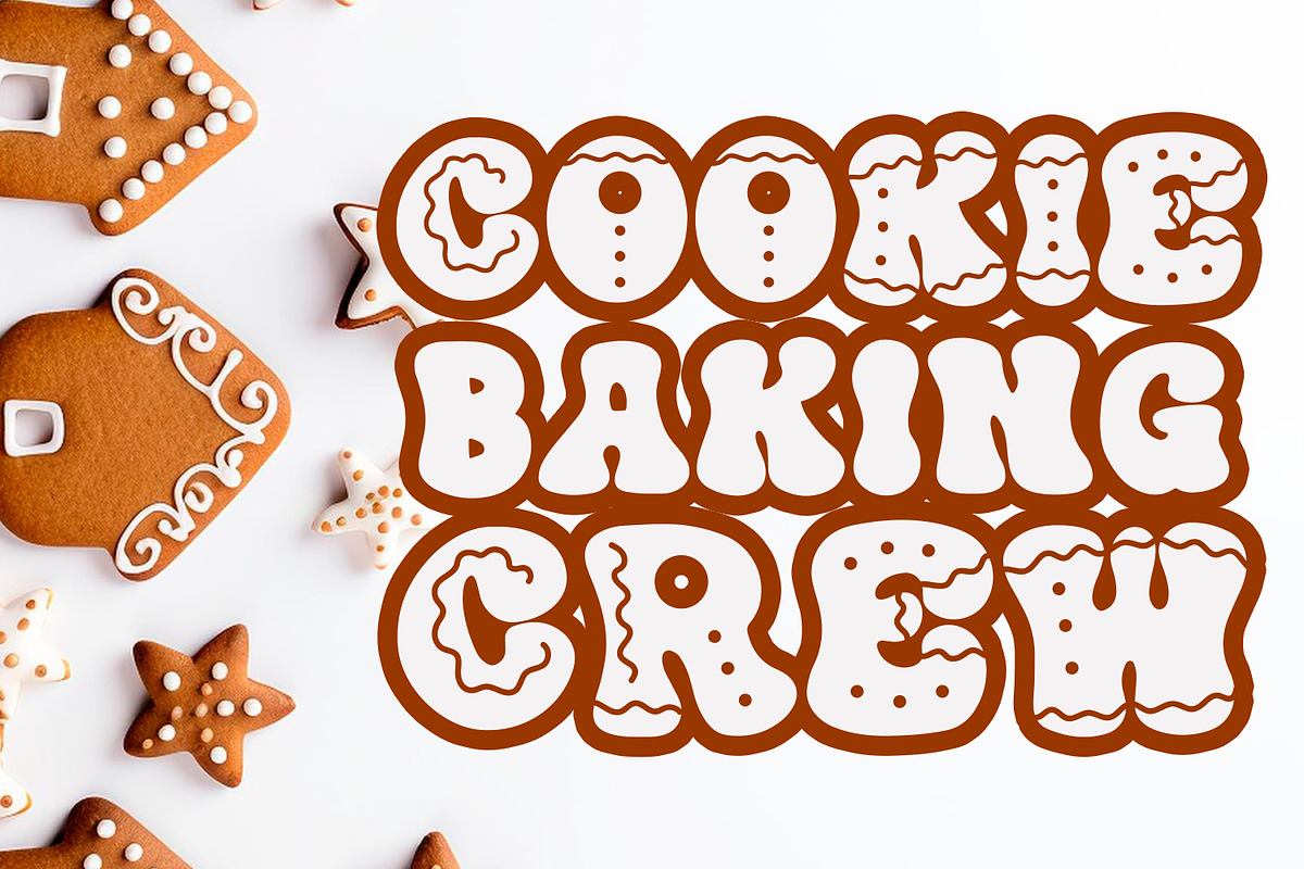 Gingerbread Nelly - A Christmas Font, a Handwritten Font by Freeling Design House (Photo 4 of 5)
