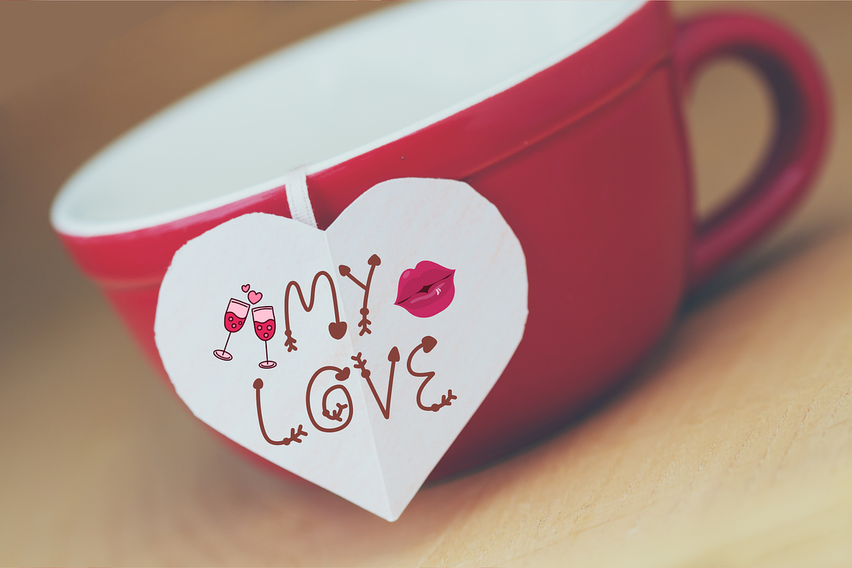 Baby Cupid is a cute valentine font, a Handwritten Font by Brown Cupple (Photo 3 of 5)