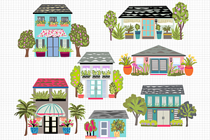 Houses Clip Art 7