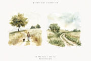Farm Landscape, a Decorative Illustration by PeDe Designs (Thumbnail 4 of 20)