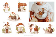 Mushroom Fairies. Kids collection, an Animal Illustration by polikarpovaart (Thumbnail 4 of 15)