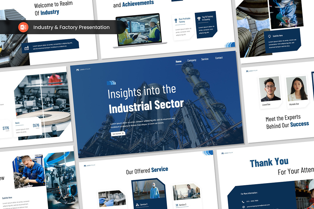 Industry and Factory PPT, a Presentation Template by Antstheme (Photo 1 of 2)