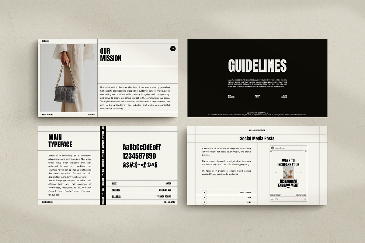 NOLE / Brand Guidelines, a Presentation Template by Wildnun Studio (Photo 4 of 16)