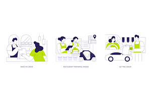 Curbside pickup at a restaurant, a Person Illustration by Visual Generation