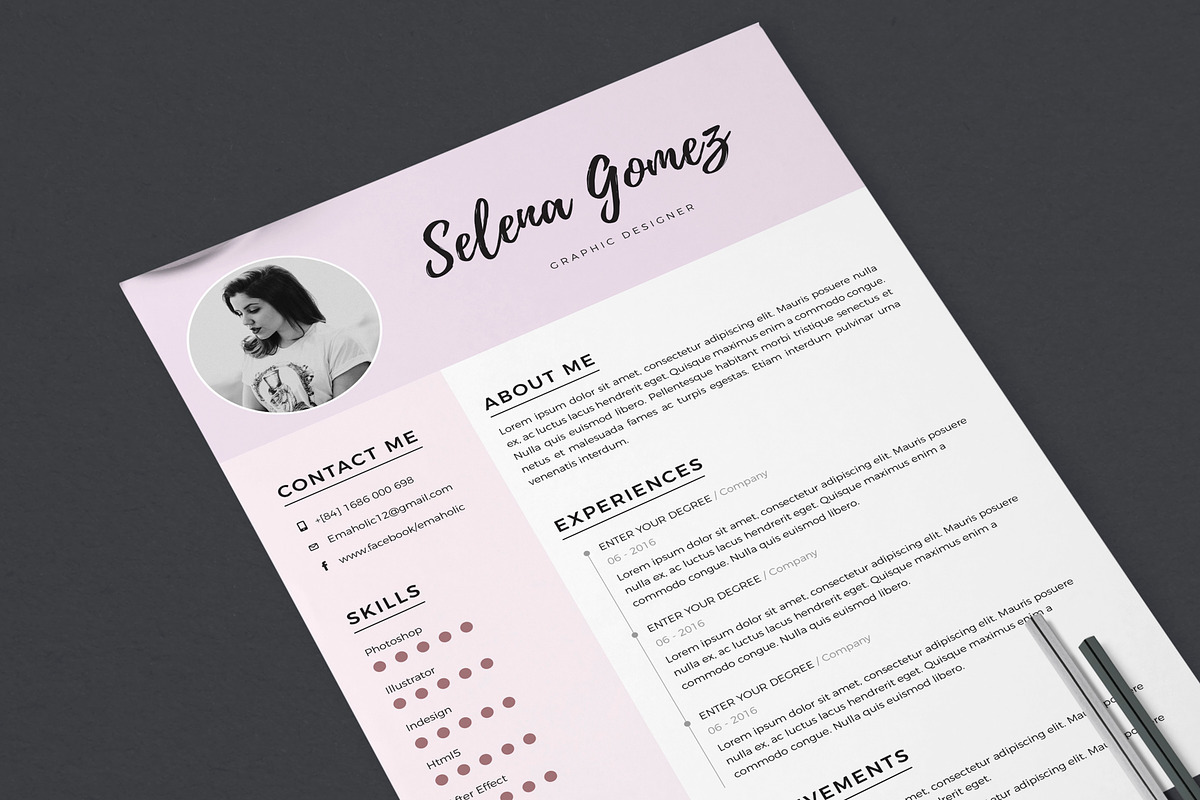 Professional CV & C.Letter templates, a Resume Template by Emaholic Template (Photo 4 of 6)