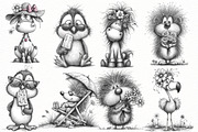 Whimsical summer Animals clipart, an Illustration by Designworld (Thumbnail 5 of 8)