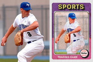 Sports Trading Card Mockup