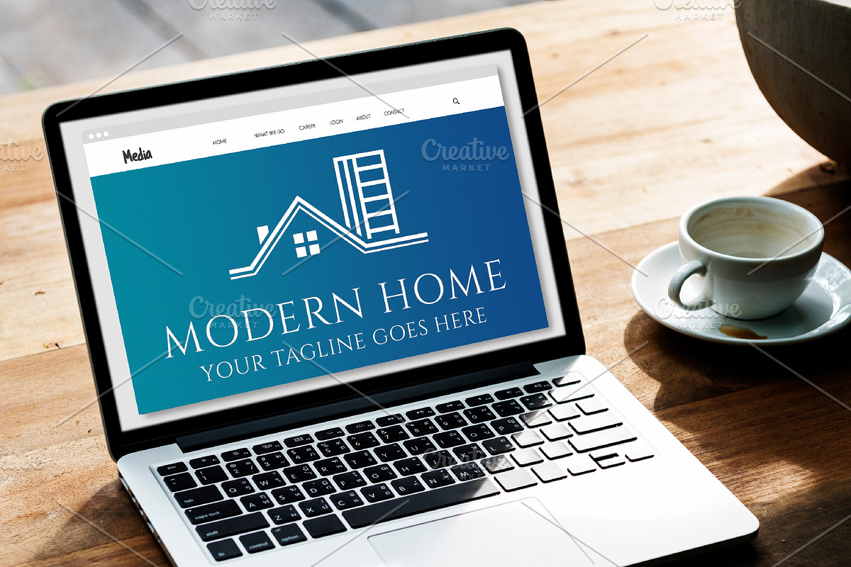 Modern Home Logo, a Technology Illustration by Kaushal Jangid (Photo 4 of 5)