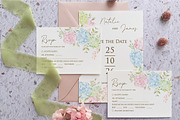 Elegant Hydrangea Wedding Suite, an Invitation Template by BlueRobinDesignShop (Thumbnail 4 of 5)
