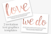 Rose Gold Wedding, an Invitation Template by Charming Ink (Thumbnail 2 of 5)