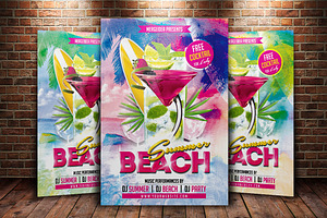 Summer Beach Party Flyer
