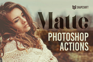 Matte Photoshop Actions