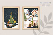 Christmas winter houses clipart, an Animal Illustration by LukaJreym (Thumbnail 6 of 15)
