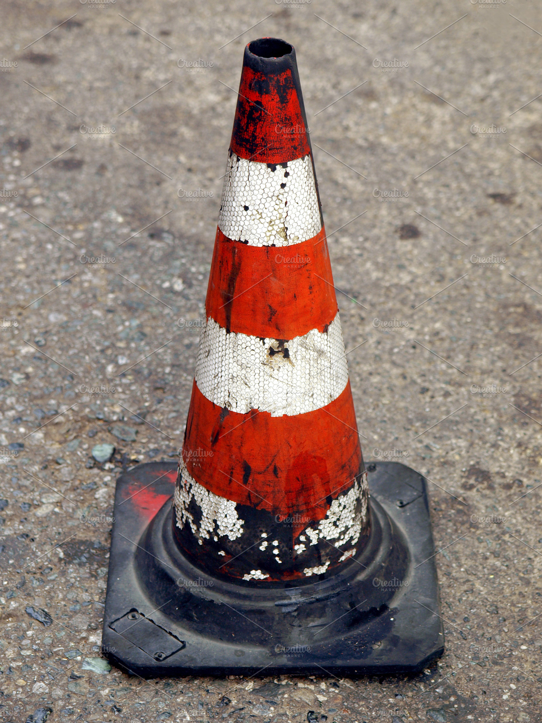 Traffic Cone Containing Traffic Cone And Sign