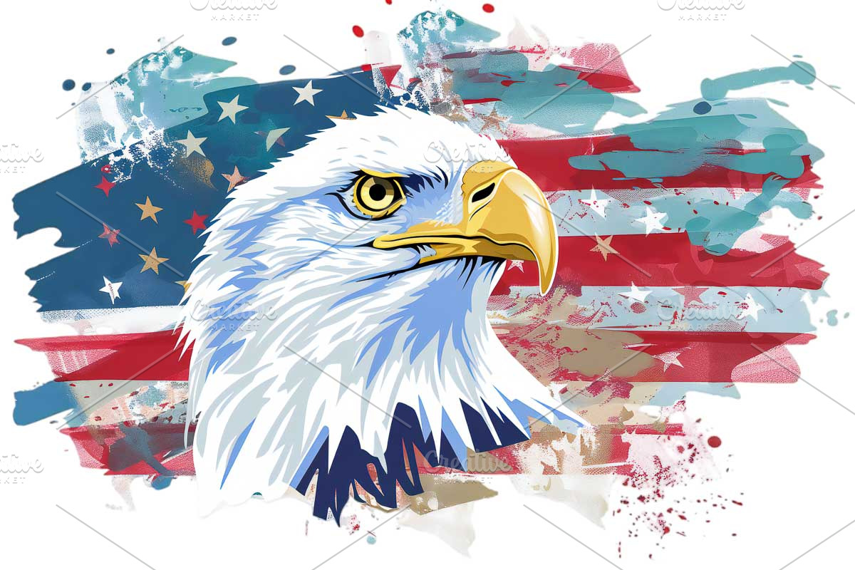 American Eagle Patriotic flag 4 July, a Graphic by VetalStock (Photo 8 of 11)