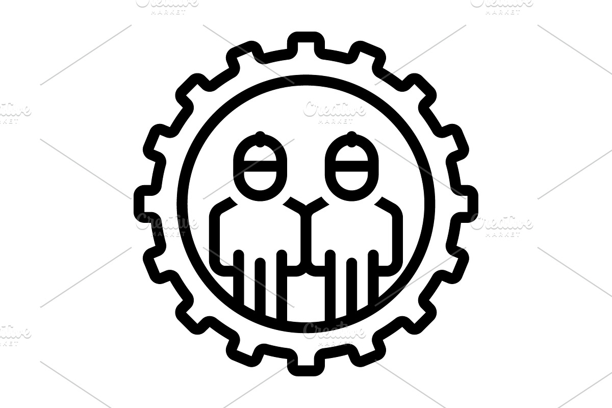 Operates work black icon, an Outline Icon by Creative priyanka