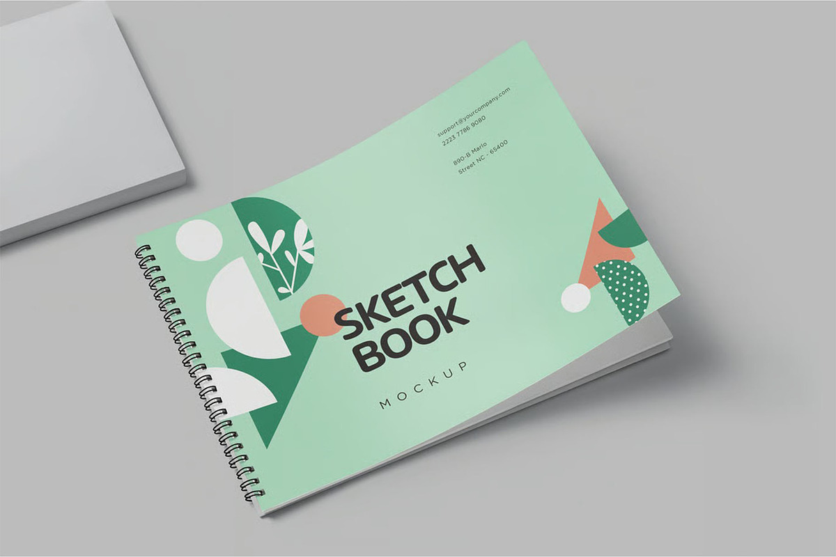 Landscape Spiral Sketch Book Mockups, a Product Mockup by megostudi0 (Photo 7 of 7)
