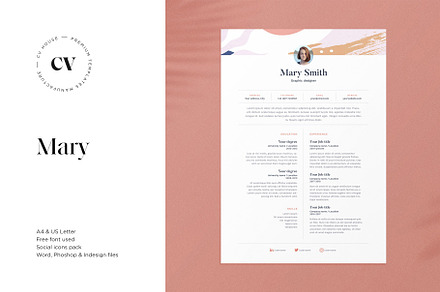 Mary | CV / resume template