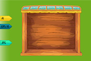 Game wooden shelf windows set, a Templates & Theme by julia_musdotter (Thumbnail 3 of 9)