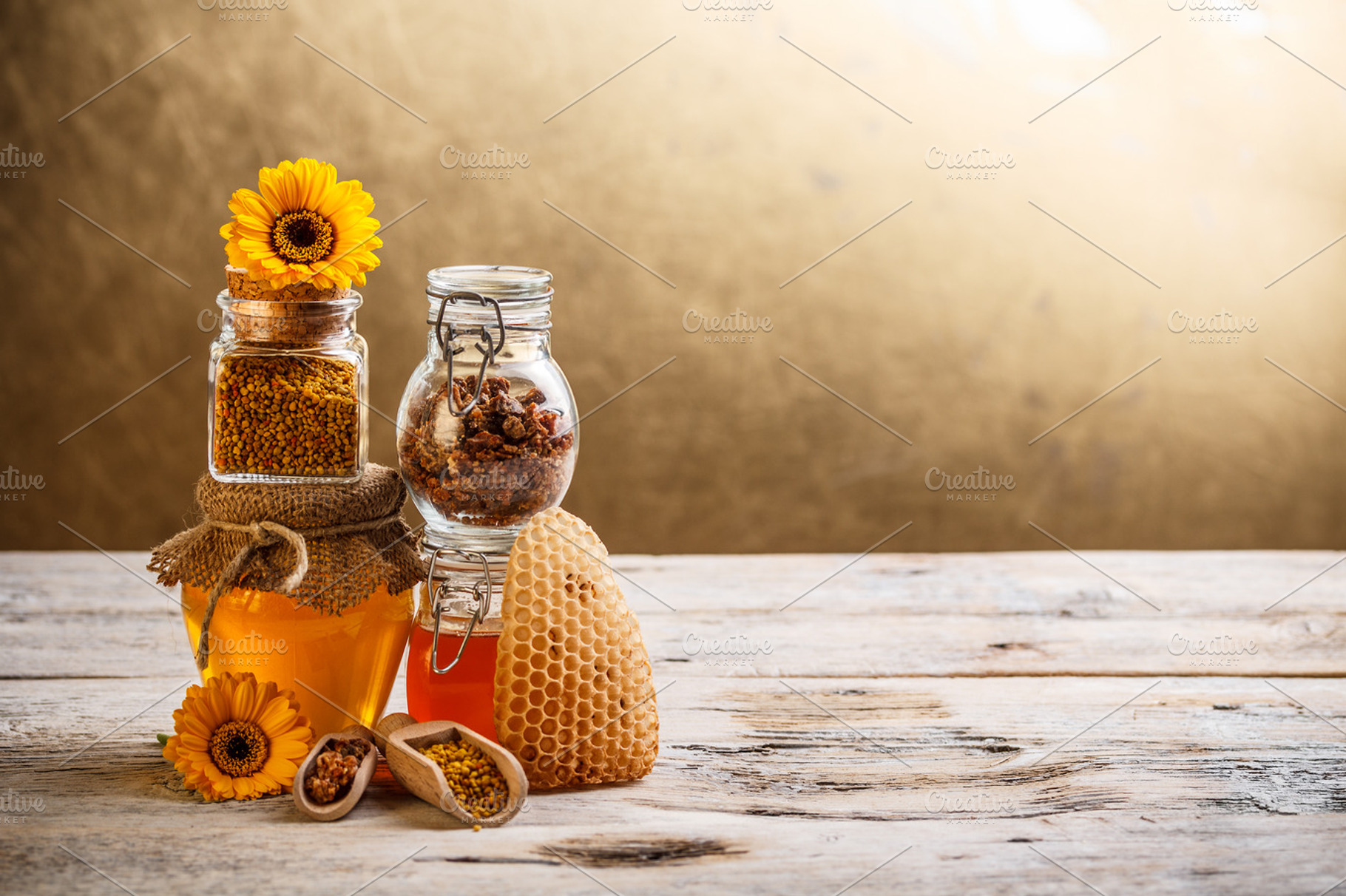 Fresh honey stock photo containing apiary and apiculture