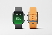 Smart Watch Mockup, a Wearable Device Mockup by Xtrahive (Thumbnail 2 of 3)
