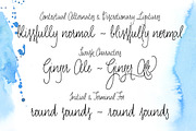Luba Luft Regular, a Script Font by Julia Bausenhardt (Thumbnail 4 of 5)