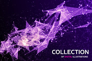 Abstract space backgrounds, an Illustration by Julvil (Thumbnail 5 of 8)