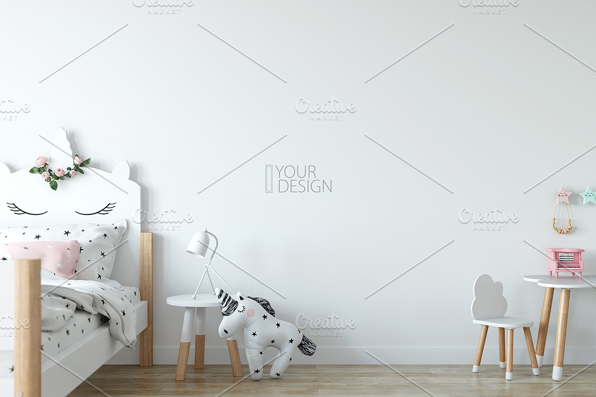 KIDS WALL & FRAMES Mockup Bundle - 4, a Product Mockup by Yuri-U (Photo 22 of 38)