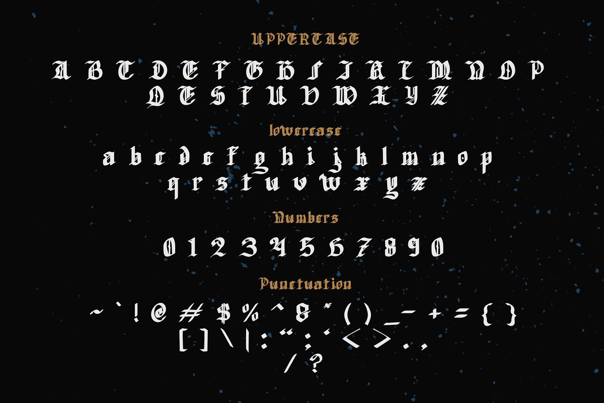 Groundage Gothic Blackletter, a Blackletter Font by Mofr 24 (Photo 6 of 10)