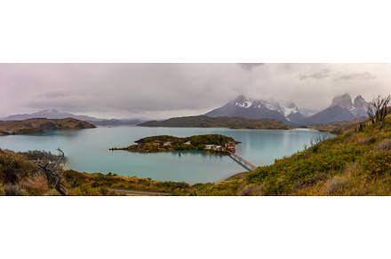 Panoramic view of Pehoe lake in, a Nature Photo by LARISA BLINOVA