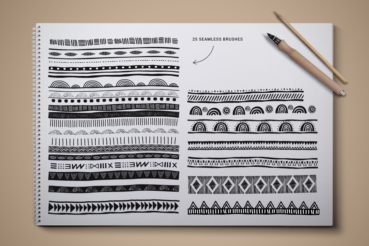 African dream - patterns and brushes, a Pattern Graphic by Marish (Photo 7 of 8)