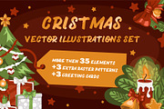 Big Christmas vector elements pack, an Illustration by OctoPaper (Thumbnail 1 of 4)
