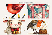 Christmas Watercolor Clipart PNG, an Illustration by Artnoy (Thumbnail 4 of 8)