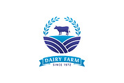 Dairy Farm Logo, a Branding & Logo Template by Martin-Jamez (Thumbnail 1 of 4)