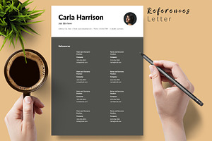 Modern Resume Template / CV - Carla