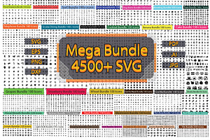Mega SVG Bundle 4500+ Files, an Object Illustration by DigitalsDesigns
